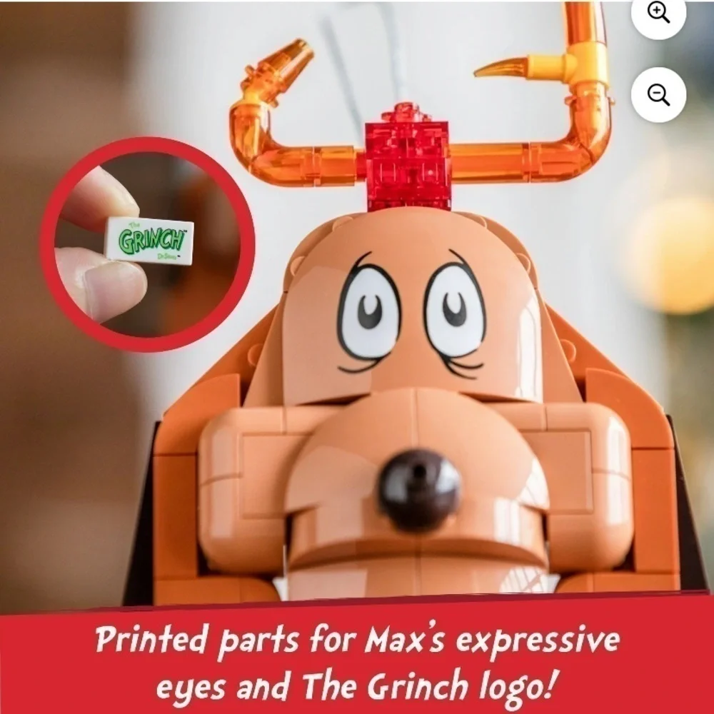 The Grinch Max the Dog Brickcraft Block Building Set NEW Christmas Ornament